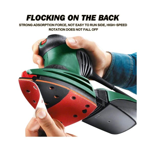 80-teiliges Schleifpapier-Set für Dreieckschleifer und Multi-Sander Hook and Loop Assorted Grit Grades 60-800 Passend für Bosch PSM 100A PSM 200 AES PSM 18 & Oscillating Multi-Tool