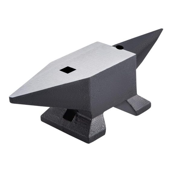 Holzhämmer 10kg Schmiedeamboss aus 55HRC Stahl - Amboss 355x110mm für Metallbearbeitung Abflachen Schmieden und Formen - Schmiedewerkzeug mit 22 LBS Cast Iron Anvil - Schwarz & Grau