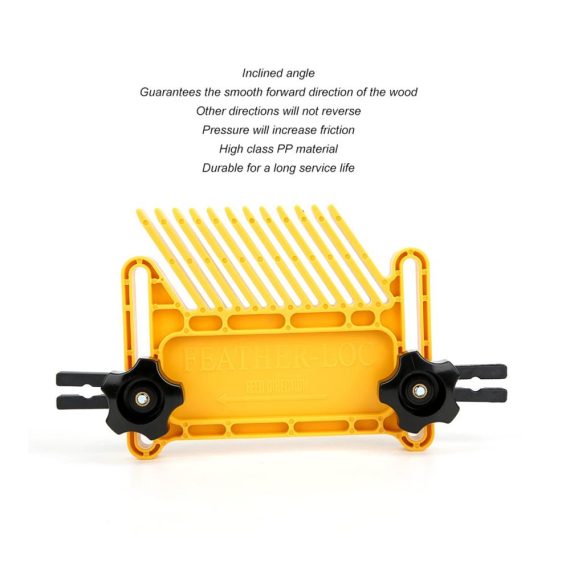 Bandsägen-Zubehör 2-teiliges Federbrett-Set für Holzbearbeitung Frästische Sägen – Vielseitiges Design Tischlerhilfe & Handwerkzeug-Kit in Gelb