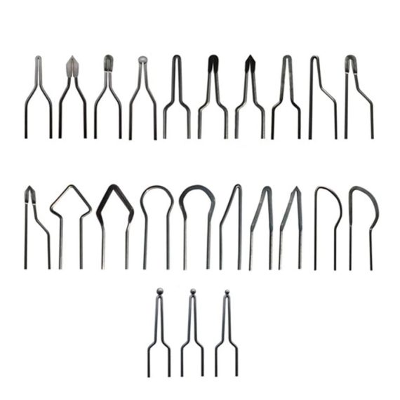 30-50W Brandmalmaschine - Professionelles Lötkolben Set mit 23 Pyrographie Spitzen aus Legierung für präzise Brandmalerei und kreative Projekte