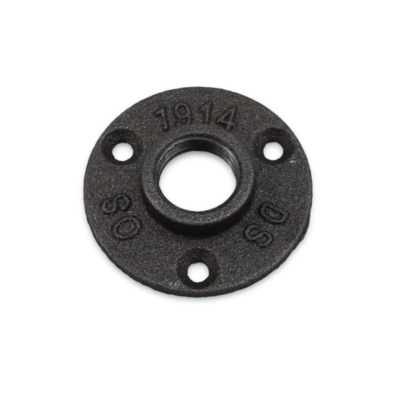 Temperguss Flanschmuttern und Gewindeflansch-Set (10x) für 3/4-Zoll Rohrbohrungen – Heizungs- und Rohrflansch aus hochwertigem Temperguss