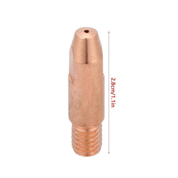 MIG-Schweißgeräte 20 Stücke Kupfer Kontaktspitzen & Schweißdüsen für 24KD MIG/MAG Schweißbrenner - M6 Stromdüsen Ersatzteile-Set