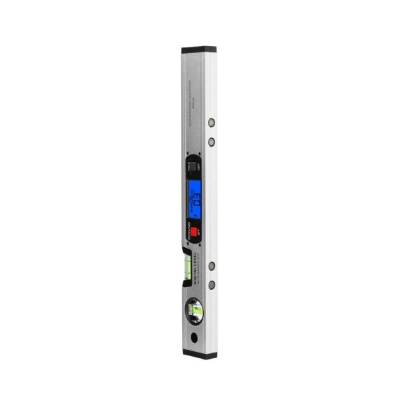 Digitaler Winkelmesser 400mm mit Neigungsmesser Wasserwaage und Magnet - Elektronischer Winkelfinder für präzise Messungen in 360 Grad inklusive Lineal und Füllstandsanzeige