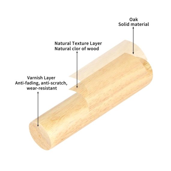 4er Set 15cm Konische Massivholz Möbelfüße - Runde Tischbeine mit Montageplatte und Gummipads für Sofa Bett Schrank Couch & Stuhl - Ersatzbeine für Möbel aus Holz