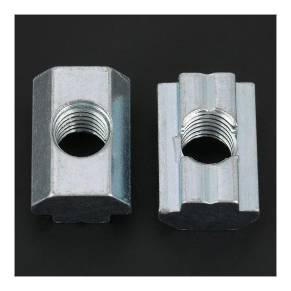 Verzinkte T-Nut-Schiebemutter aus Kohlenstoffstahl für Aluminiumprofile - M8 (Nationaler Standard 40 Typ