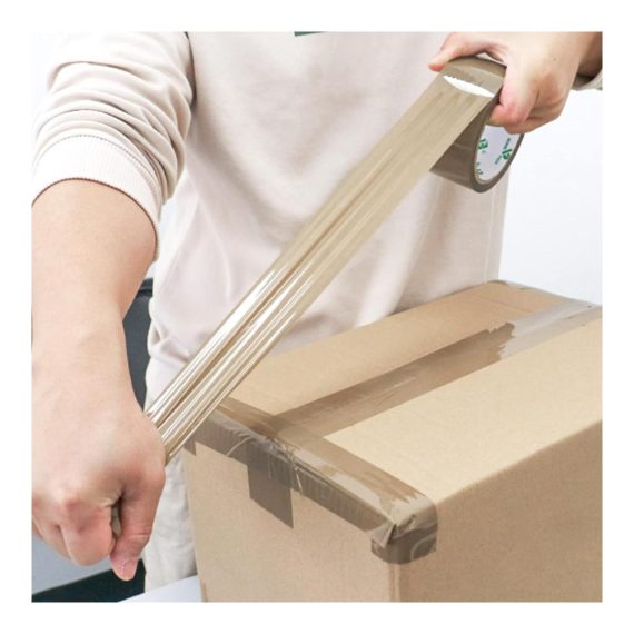 Packband Set Hochleistungs Paketbänder BOMEI PACK - 3 Rollen 66m x 48mm - Profi-Qualität Klebeband für sichere Verpackung von Paketen und Kartons - Braun Verpackungsmaterial mit hoher Klebkraft