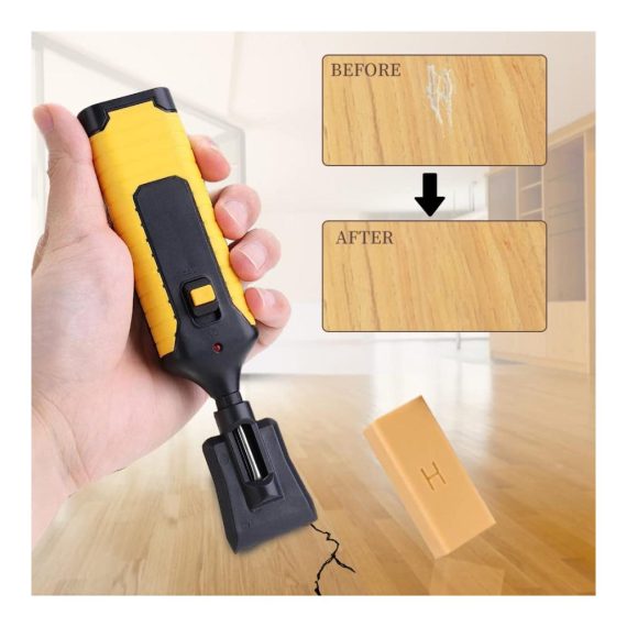 Holzkitt Kratzer-Reparatur-Set 11 Farbtöne Gusseisenwachs für Laminat & Parkett | Fugenwiederherstellung für Böden & Möbel