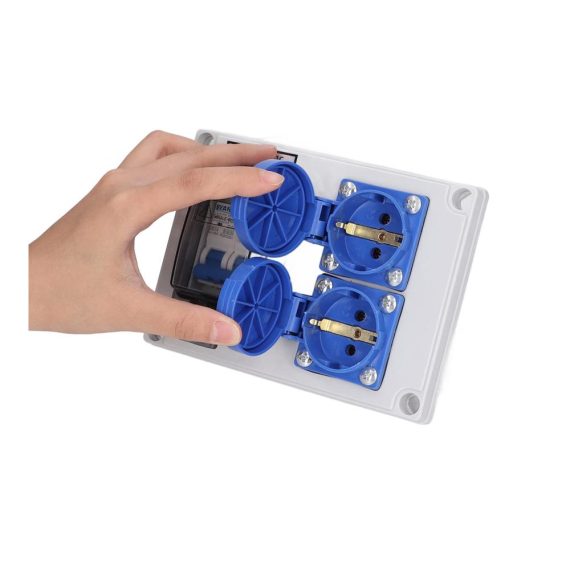 Wasserdichte Steckschlüsseleinsätze mit 230V 40A 1P N RCD für den Innen- und Außenbereich