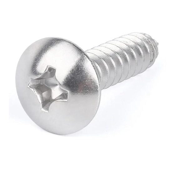 Edelstahl Selbstschneidende Maschinenschrauben M3x35mm 50 Stk. - Rundkopf-Kreuzschlitz Maschinenbefestigung Silber
