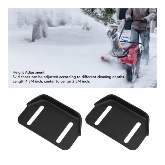 Schneefräsen-Gleitschuhe Set für MTD 784-5580 – 2 Stück Höhenverstellbare Gleitplatten Ersatz-Kit mit Hardware für Schneefräse-Werfer