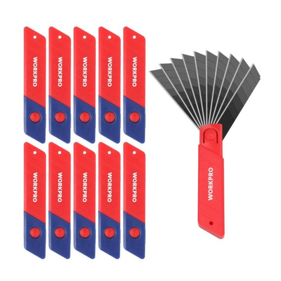 18mm Cuttermesser Klingen - 100 Stück SK5 Ersatzklingen für Profis | Extrem scharf gehärtet inkl. 10 unabhängige Aufbewahrungsboxen | Abbrechklingen für Teppichmesser und mehr