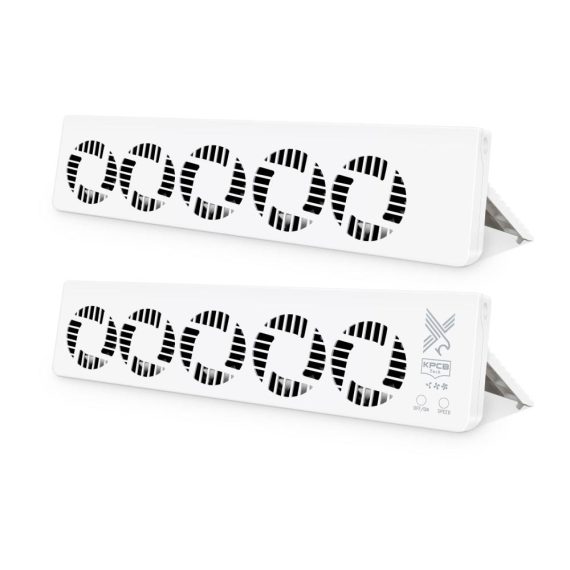 KPCB Tech Heizkörperregler & Zubehör Duo Set mit 10 verbesserten Heizkörperventilatoren für effiziente Wärmeabgabe
