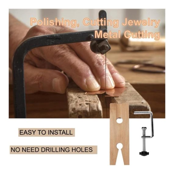 Premium Juwelier Schraubzwingen Set für Werkbank – V-Schlitz Clip-System für präzise Holz- und Schmuckarbeiten perfekt für Juweliere und Holzverarbeitungsbänke