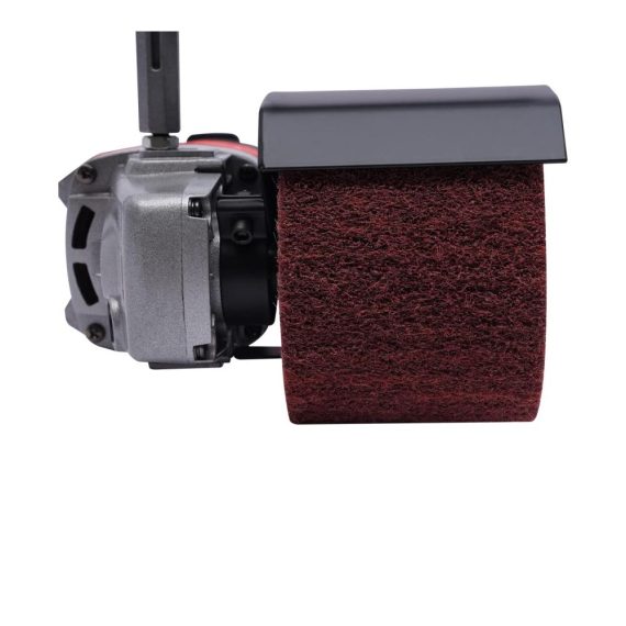 Bandschleifer 230V 1400W mit Satiniermaschine - Profi Schleifmaschine mit Stufenloser Drehzahlregelung Zweifacher Getriebeuntersetzung für Schleifen Polieren und Satinieren