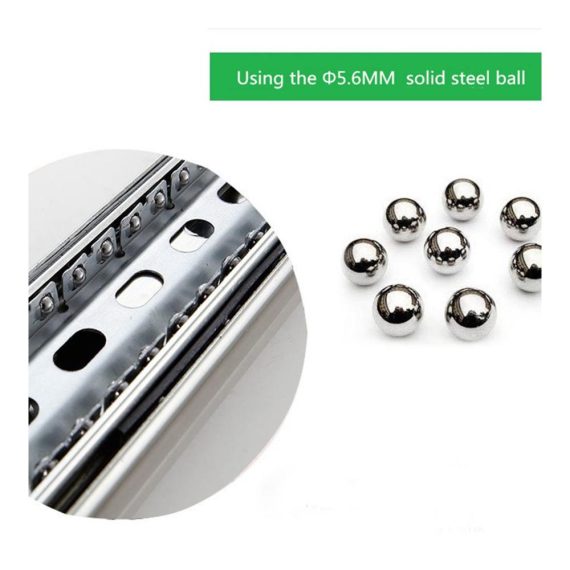 Premium Schubladenauszüge Schwere Schubladenführungen 53 mm Breite Kugellagerverriegelung Seitenmontage - 1 Paar (2 Stück) - Robuste 80 cm/32 Zoll Schubladen für mühelose Organisation und einfache Handhabung