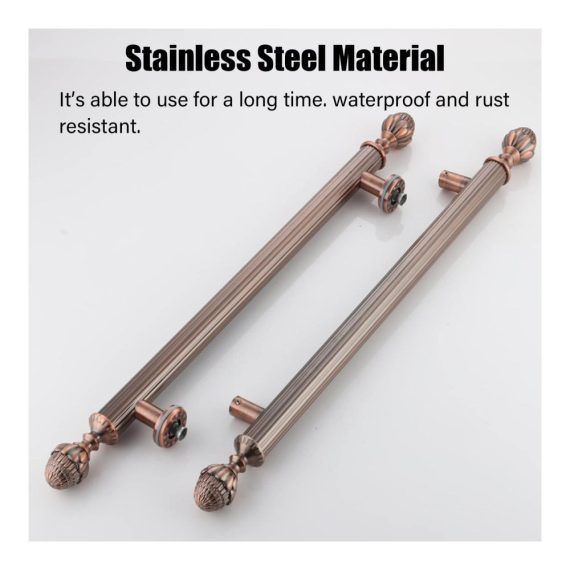 Edelstahl Schiebetürgriff-Set für Außentüren – H-förmiges Design für Glas Holz Aluminium Metall – Stilvolle Türstangengriffe mit einfacher Installation