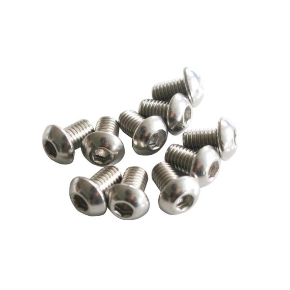 Edelstahl Abstandsschrauben Set (5/10/20/50 Stück) - Sechskant-Innensechskant Knopfkopf M2-M10 ISO7380-M8 304 A2 Edelstahl - 10 mm Länge 5PCS M8 inklusive