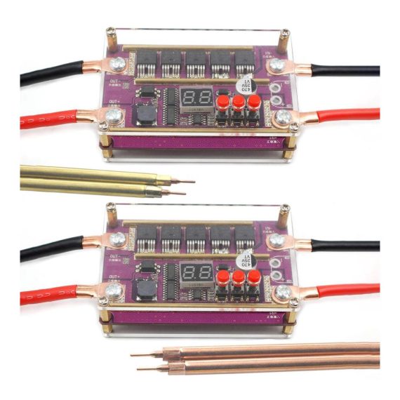 99 Gears Power Tragbares Punktschweißmaschinen-Kit für Akkus – Einstellbares Gerät für 14650/17490/18650/21700/26650/32650 Batterien – DIY Batterie-Punktschweiß-Kit für Werkzeugakkus mit Präzision und Leistung