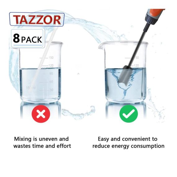 Epoxidharz Rührwerke - 8 Stück 22cm Mischpaddel für 1/4 Bohrer - Farbrührer Epoxidmischer wiederverwendbar - ideal für Silikonmischen Malen und Keramikglasur