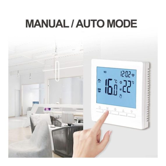 Programmierbarer Tuya Wifi LCD Smart Thermostat für elektrische Fußbodenheizung - Sprachsteuerung 16A