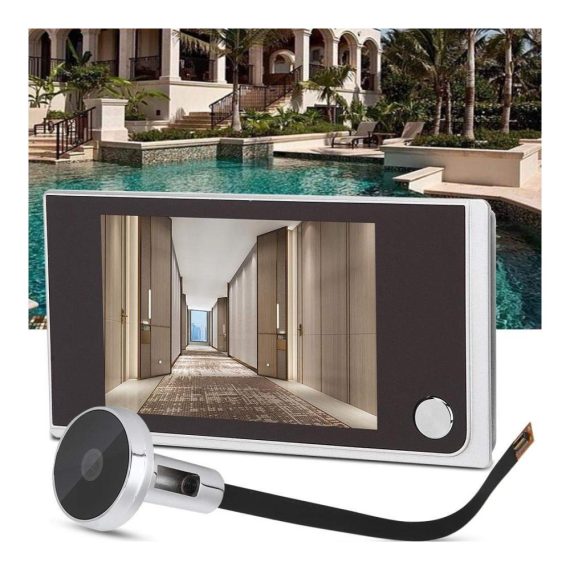 Digitaler Türspion mit 35 Zoll LCD 120 Grad Weitwinkel WLAN-Funktion Foto- und Videomonitoring - Elektronische Türkamera für maximale Sicherheit