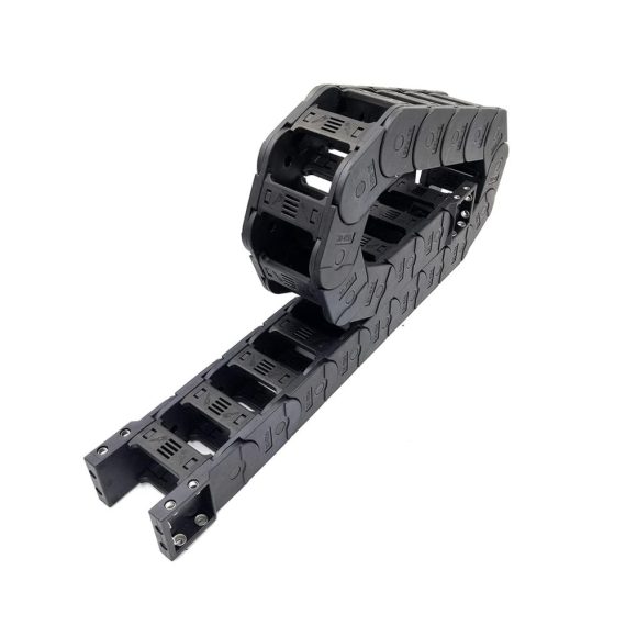 Energiekette 1m für CNC Router - Robuste Kettenschlösser mit 30x38mm Inner Size Drahtträgerkabelscheibe und Endanschlüssen - Ideal für Getriebeschleppketten in Werkzeugmaschinen (Bending Radius 55mm