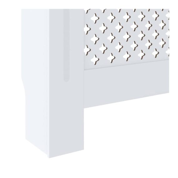 Heizkörperregler & Zubehör Moderne MDF Heizkörperverkleidung (Weiß 205 cm) inklusive Heizkörperkonsole