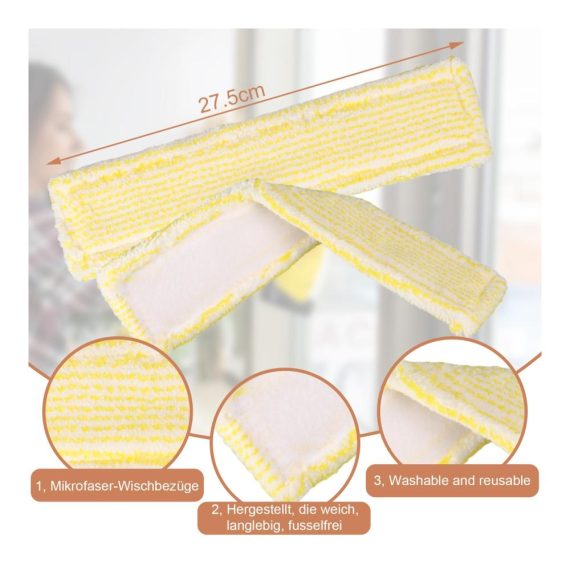 Kärcher Fenstersauger Ersatzteile Microfaser Wischbezug 5er Set für WV2 und WV5 Premium – Hoch Absorbierend Indoor Fensterreiniger Zubehör