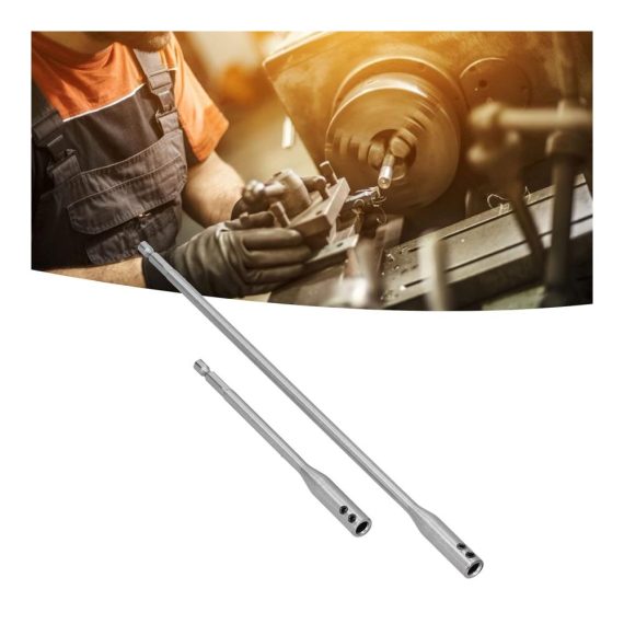 Sechskantschaft Bohrer-Set mit Hartstahl-Verlängerung und Holzspaten-Bit – Präzise Maschinenbau-Bohrer mit 1/4-Zoll Schaft
