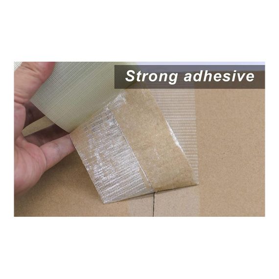 BOMEI PACK Hochleistungs-Filamentklebeband Set - 3 Rollen Verstärktes Bidirektionales Filamentband 50 mm x 50 m Ideal für Professionelle Verpackungen