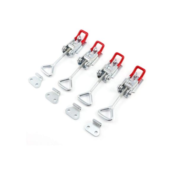 Kniehebelspanner Wohlstand 5 Pcs Metall Hebelverschluss für Kisten Kapappenschlösser Haltekapazität 184KG Toggle-Latch mit Verriegelung für sicheres Verschließen