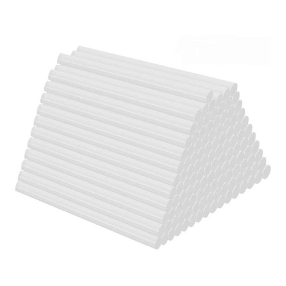 Heißklebepatronen Transparent 7x100mm - 100 Stück für Klebepistolen Heißklebesticks mit Heiße Schmelze Klebepistole Sticks für Handwerk - Hochwertige Heißkleber Sticks