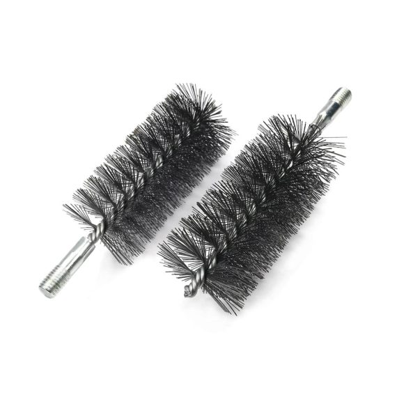 Drahtbürste 12mm Durchmesser | 160mm Gesamtlänge | Reinigungsbürste für gebohrte Löcher und Innengewinde | 100mm Stahlborsten | Effektive Drahtreinigungstools