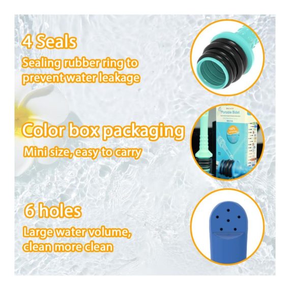 Tragbares Bidet-Set Handlicher Sprüher für Frauen Babys und Outdoor-Camping – Reise-Bidet mit Perineal-Sprühdüse