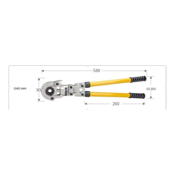 Aluminium Crimpzange 6 Tonnen - Professionelle Presszange für Verbundrohre 16-32mm inkl. Biegefeder und Kalibrierer