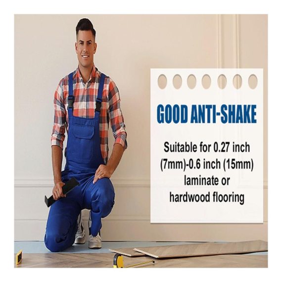 12.2-Inch Heavy Duty Wood Flooring Installation Tool with Metal Tie Rods - Professional Pulls Bar for Laminate and Hardwood Floor Alignment