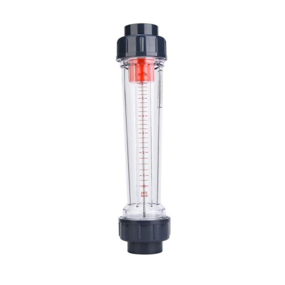 Durchflussmesser-Regler LZS-40 (D) für Schlauchwasserwaagen aus ABS-Kunststoffrohr - Genauigkeitsmessgerät für Sauerstoff Luft und Gas mit Messbereich von 06-6 m³/h