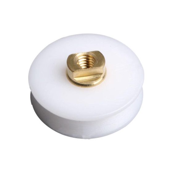 Duschtüren Qikuver - 20mm Duschtürrollen-Set für Schiebetüren 4 Ersatzrollen für Duschkabinen - Obere und untere Ersatzteile inklusive