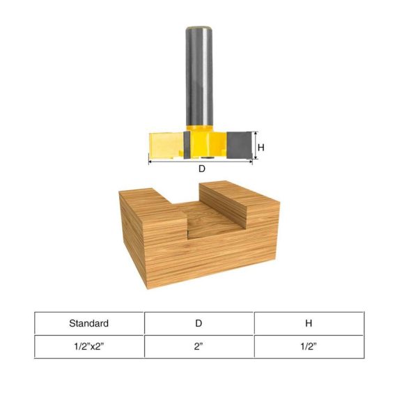 1/2 Zoll CNC-Spoilboard-Oberfräsen-Bits für Kantenbearbeitung & Aushöhlung - Holzbearbeitungswerkzeug für präzises Abflachen und Hobeln