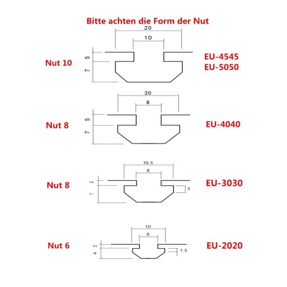 Aluminium Eckwinkel 40 x 40 - Stabile Befestigung für Aluprofile in der Bauindustrie