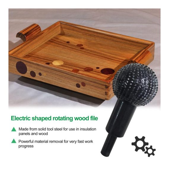 Holzfräser 40 mm - Effizientes Entgraten für Bohrmaschinen Tragbarer Kugelfräser für Holz Geeignet für Geradschleifer und Winkelschleifer Einfach zu Bedienen