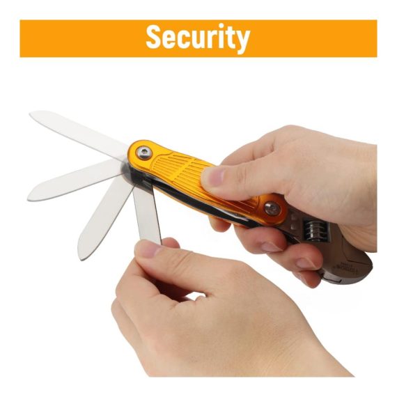 Multifunktionswerkzeug 7-in-1 Verstellbarer Aluminium-Schraubenschlüssel mit Edelstahlfeile - Ideal für Sägen Schraubendreher Flaschenöffner und Taschenmesser - Spezielles Männergeschenk