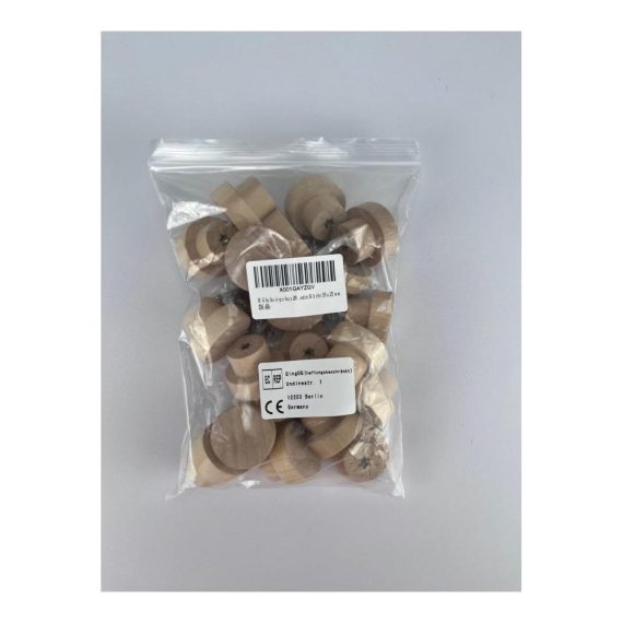 18 Stück Holz Möbelknöpfe - Runde Schrankknöpfe für Küche Schrank Kommode - 35x25mm