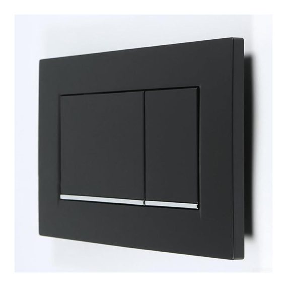 Dual WC Betätigungsplatte für Geberit Sigma30 und UP320 Spülkasten Schwarz