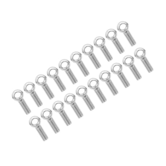 Augenbolzen 20er Set - Ringschraube aus 304 Edelstahl für schwere Maschinen korrosionsbeständig Schulter M6