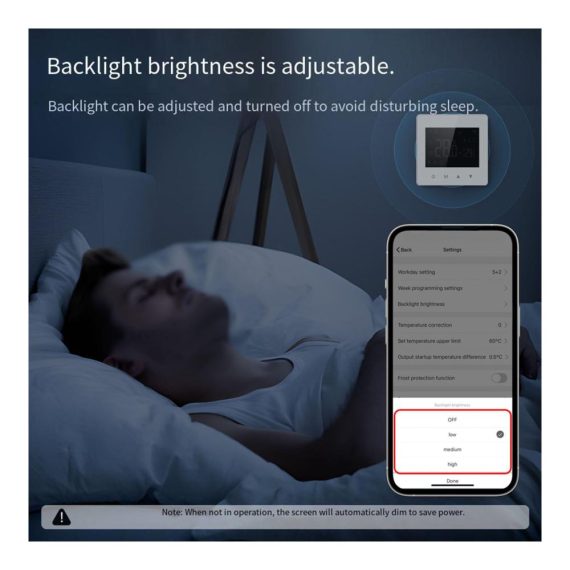 Programmierbares Smart Thermostat - Zigbee Technologie Batteriebetrieben Wandmontage LCD Display APP Steuerung