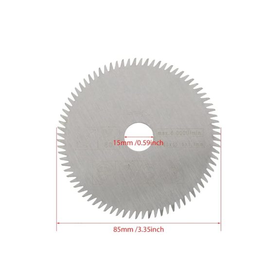 5er Set Mini Hartmetall Kreissägeblätter Ø 85x15mm - Ideal für Holz Metall & Alu - Sägeblätter für Präzises Schneidwerkzeug