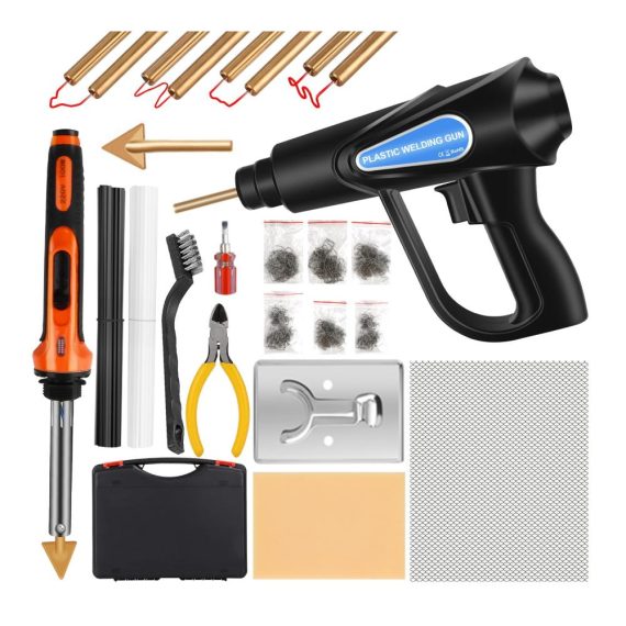 Plastikschweißgerät Reparaturset 852PCS - Profi Kunststoffschweißer für Auto-Stoßstange Autoteile Kajak Kanu | Inklusive Ausrüstung*2 & Zubehör*850
