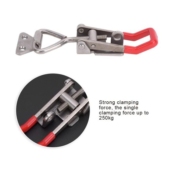 Edelstahl Kniehebelspanner - Verstellbarer Griff für schnelle sichere 250 kg Klemmung