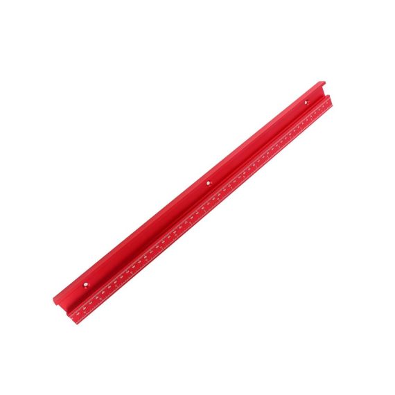 Aluminium T-Nut Gehrungsschiene 500 mm - Präzise Führungsschienen mit Skala in Rot für exakte Schnitte